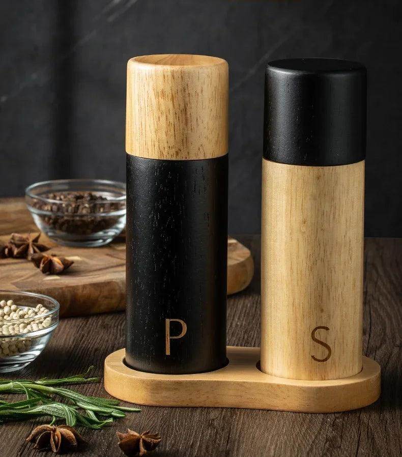Wooden Salt & Pepper Grinder Set - My Store
