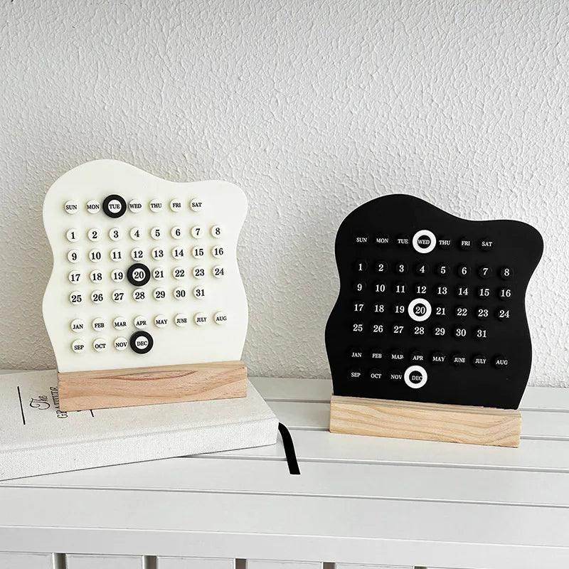 Wooden Montessori Perpetual Desk Calendar - My Store