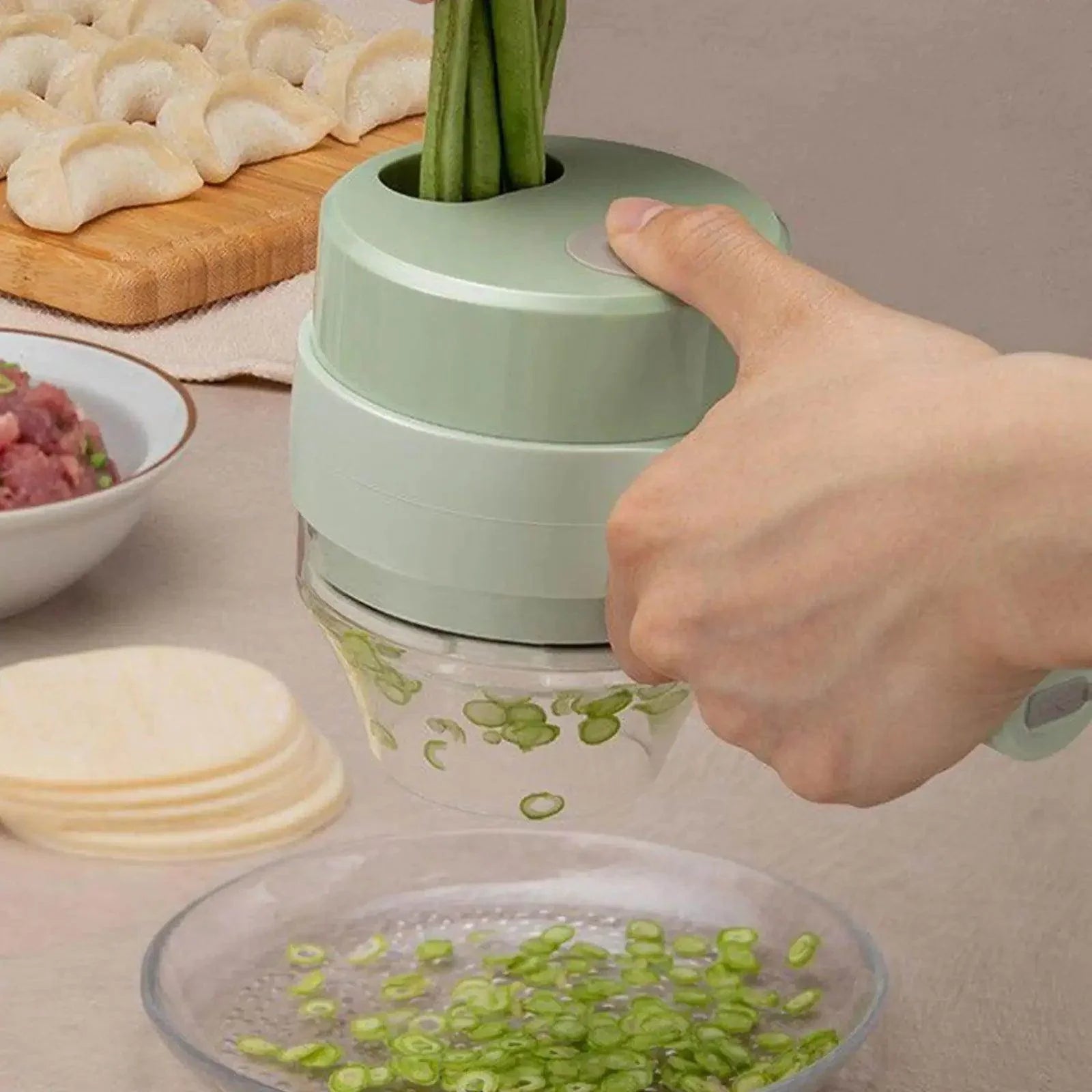 USB 4-in-1 Handheld Rechargeable Vegetable Chopping Machine - My Store