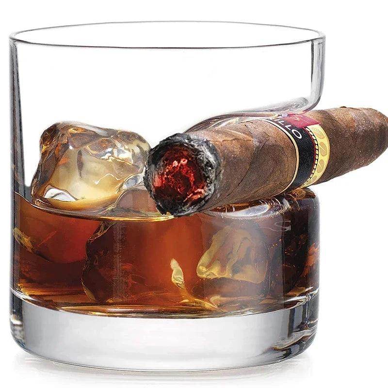 Creative Luxury Whiskey Glass with Cigar Rest - My Store