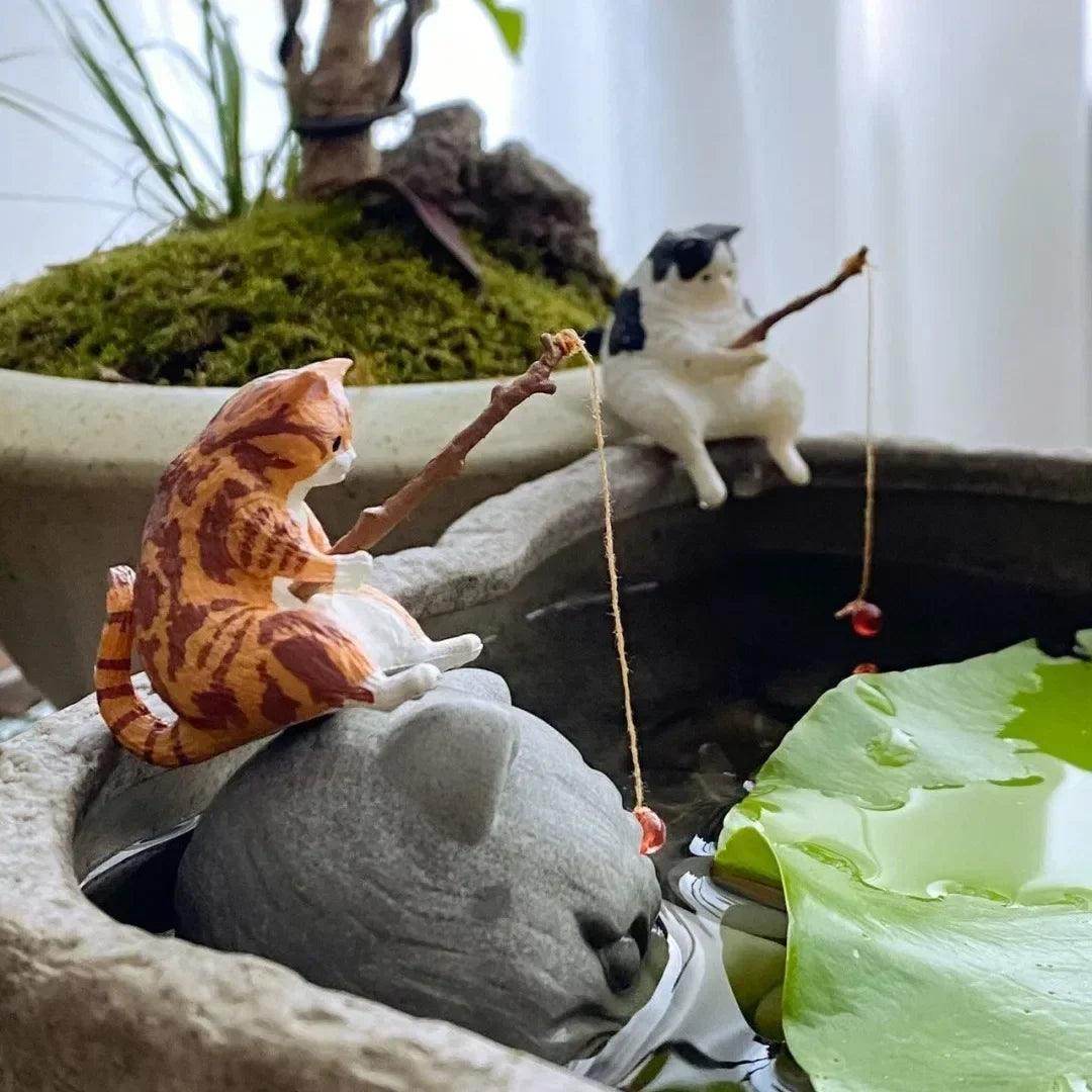 Fishing Cat Figurine Decoration - My Store