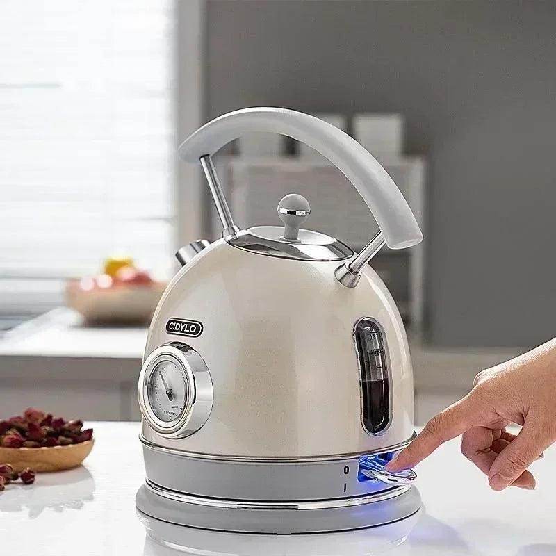 Electric Water Kettle 1.8L Thermometer Electric Boiling Coffee Tea Pot - My Store