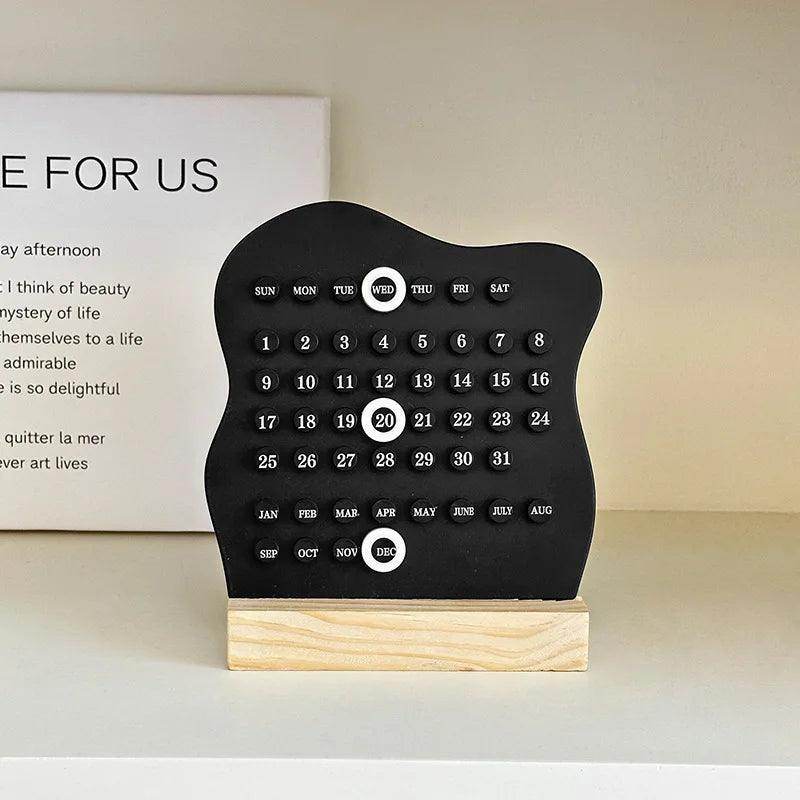 Wooden Montessori Perpetual Desk Calendar - My Store
