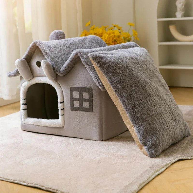 Foldable Luxury Pet House with Detachable Mat - My Store