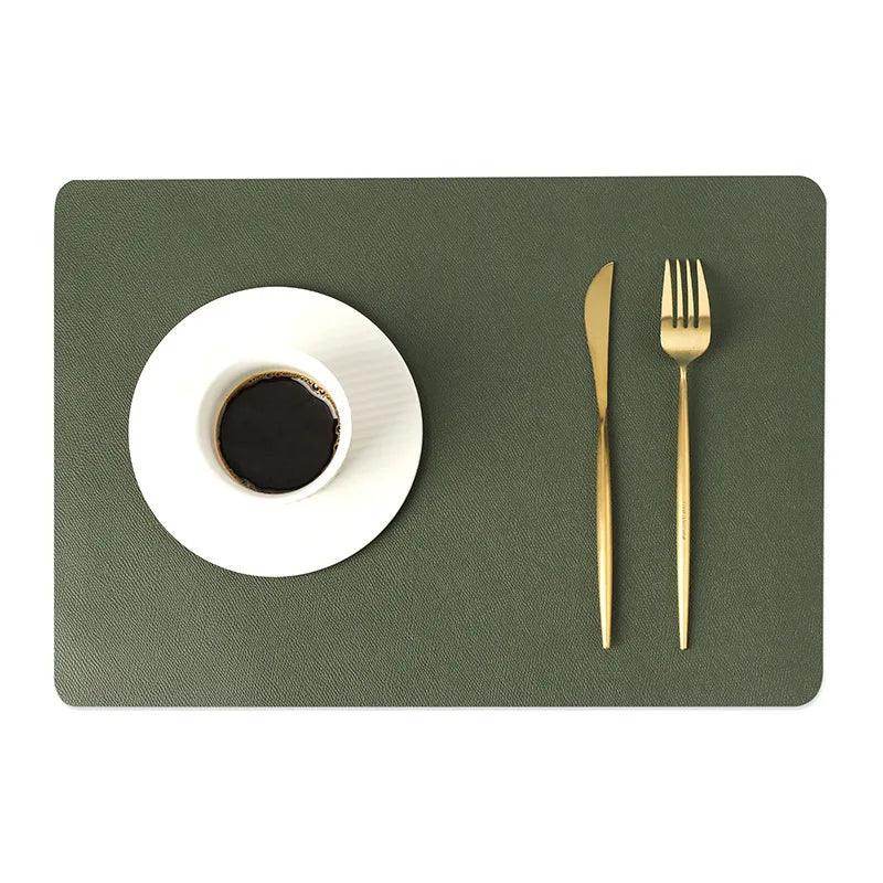 Double-Layer Leather Placemat - My Store