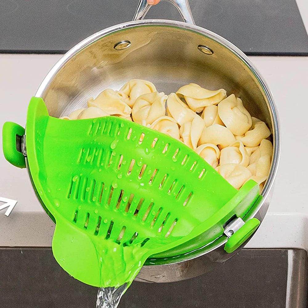 Silicone Clip-On Kitchen Strainer - My Store