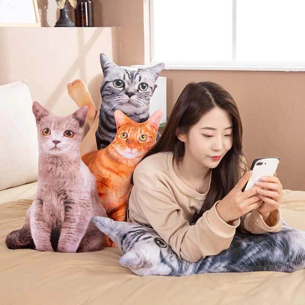 3D Cat Figure Pillow - My Store