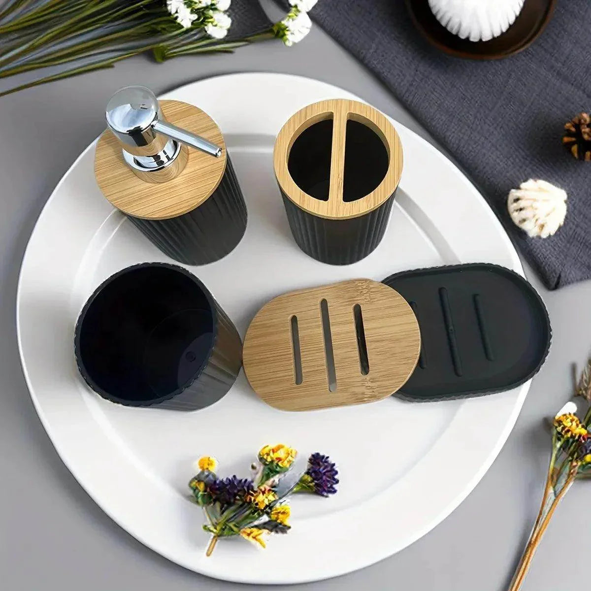 4-Piece Bathroom Accessories Set - My Store