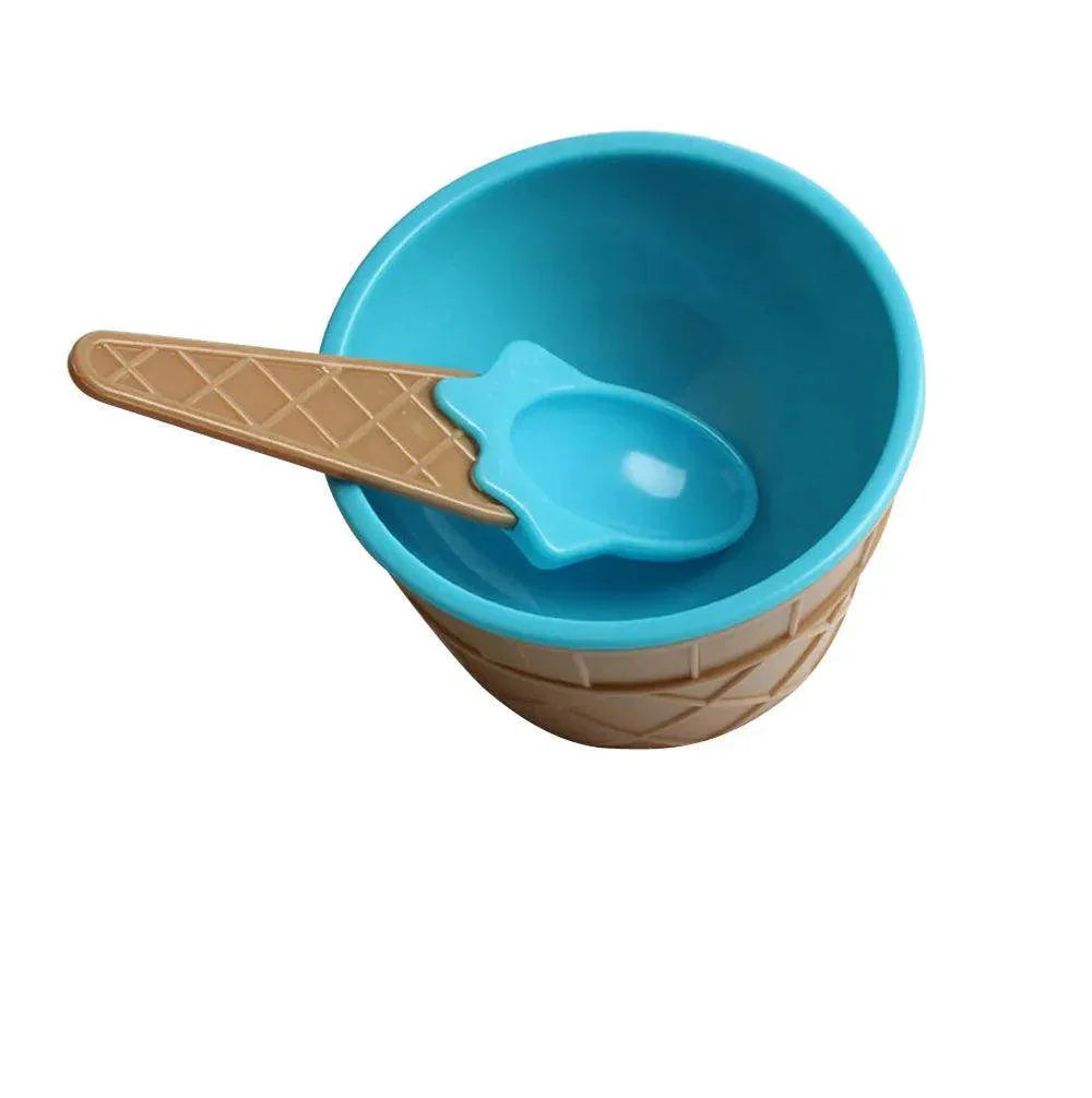 Kids Ice Cream Bowl & Spoon Set - My Store