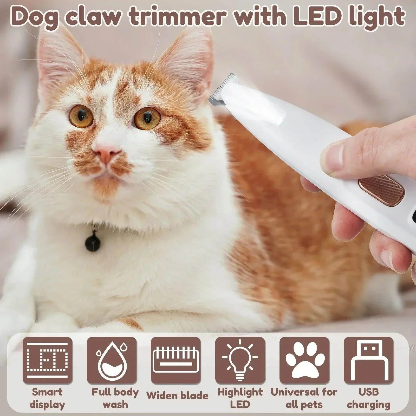 Dog Paw Trimmer with LED Light - My Store