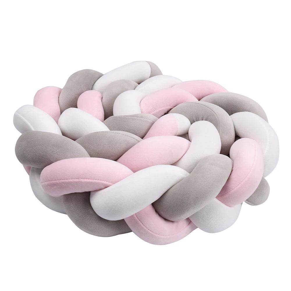 Baby Bumper Bed Braid Knot Pillow - My Store