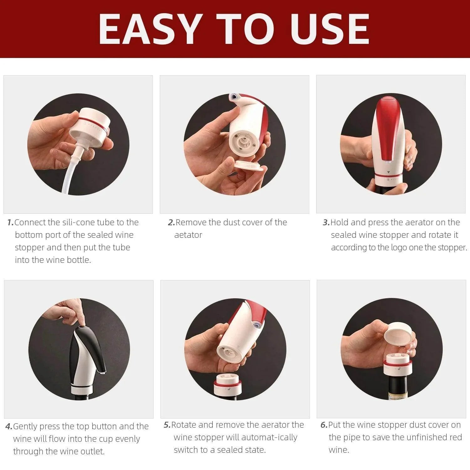 Wine Aerator Electric Wine Decanter and Dispenser - My Store