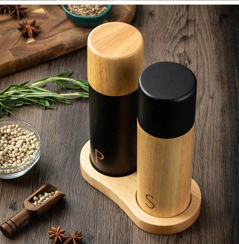 Wooden Salt & Pepper Grinder Set - My Store