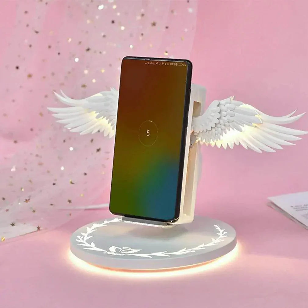 Creative Angel Wings Wireless Charger – 10W Fast Charge - My Store