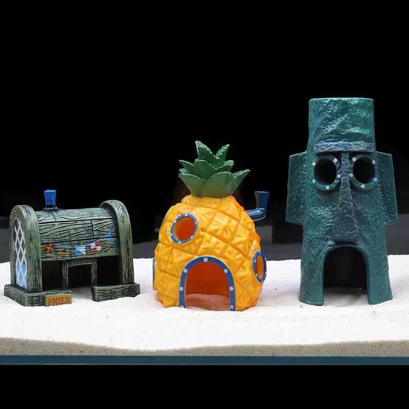 Pineapple House Aquarium Decoration - My Store