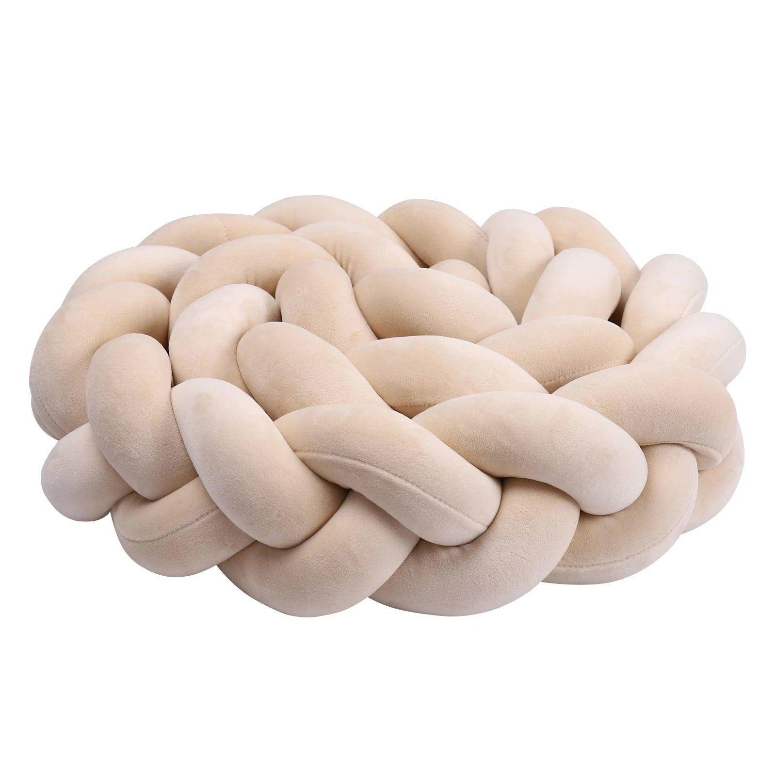 Baby Bumper Bed Braid Knot Pillow - My Store