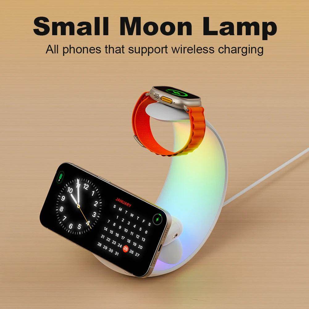 4-in-1 Magnetic Wireless Charger Stand with Desk Lamp - My Store
