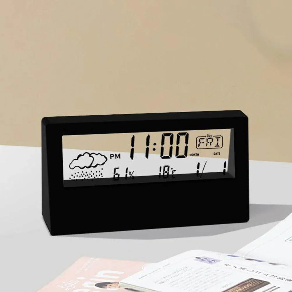 Digital Thermo-Hygrometer Desk Clock - My Store