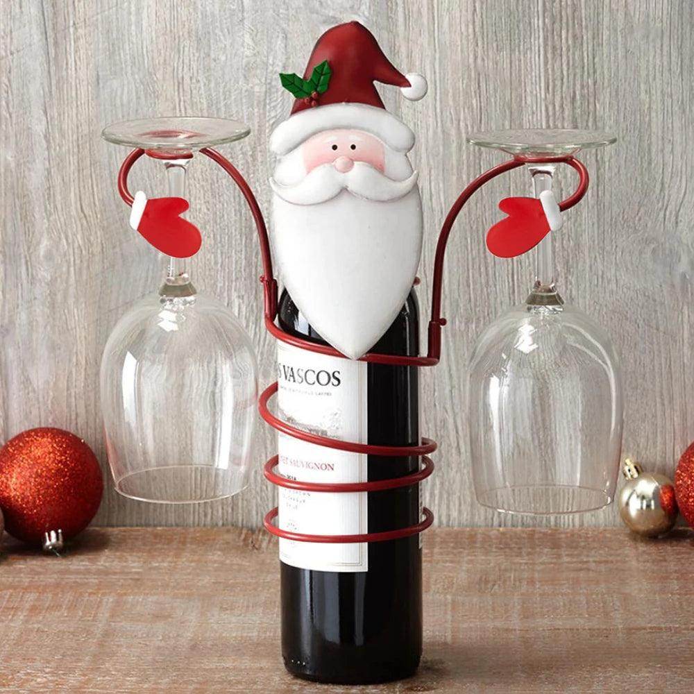 Christmas Wine Bottle Glass Holder - My Store
