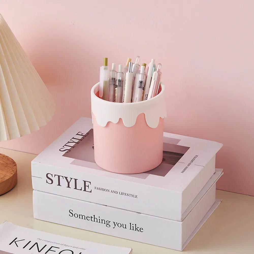 Interesting Snail Pen Holder Student Plastic Pencil Storage Box - My Store
