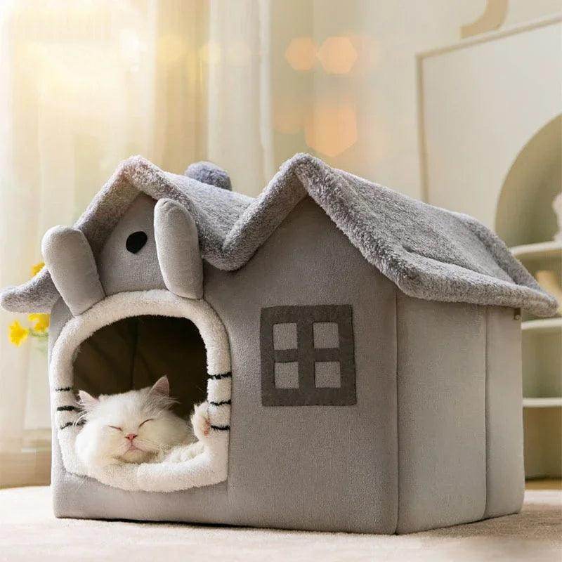 Foldable Luxury Pet House with Detachable Mat - My Store