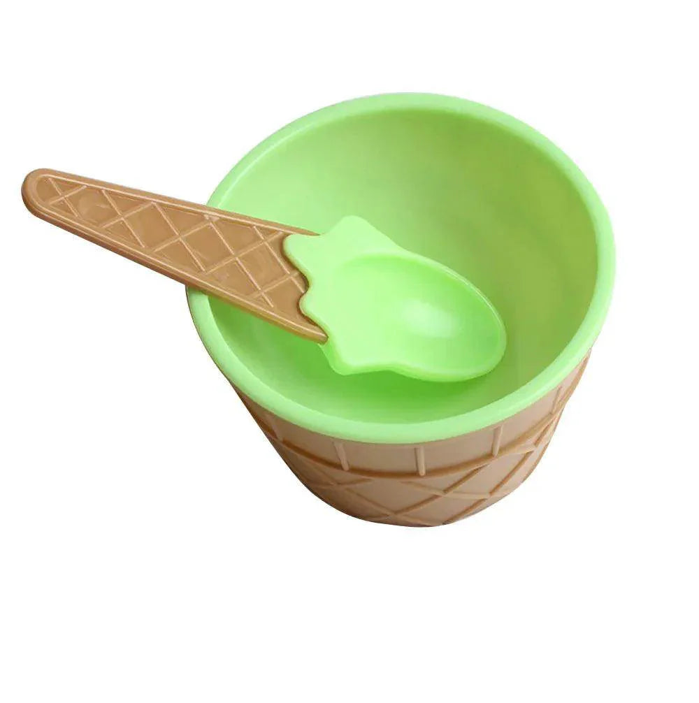 Kids Ice Cream Bowl & Spoon Set - My Store
