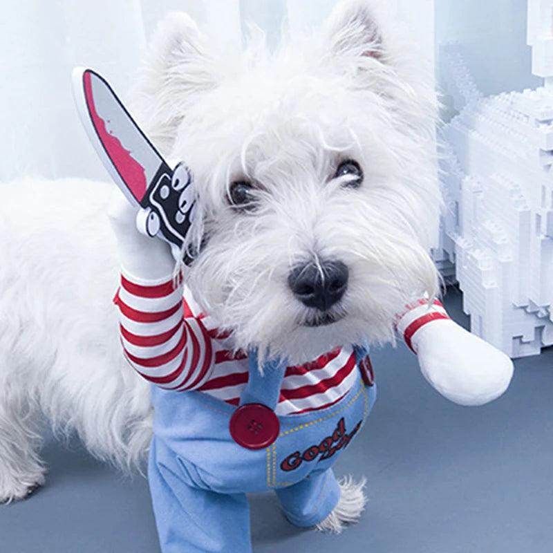 Funny Dog Cosplay Costume with Knife - My Store