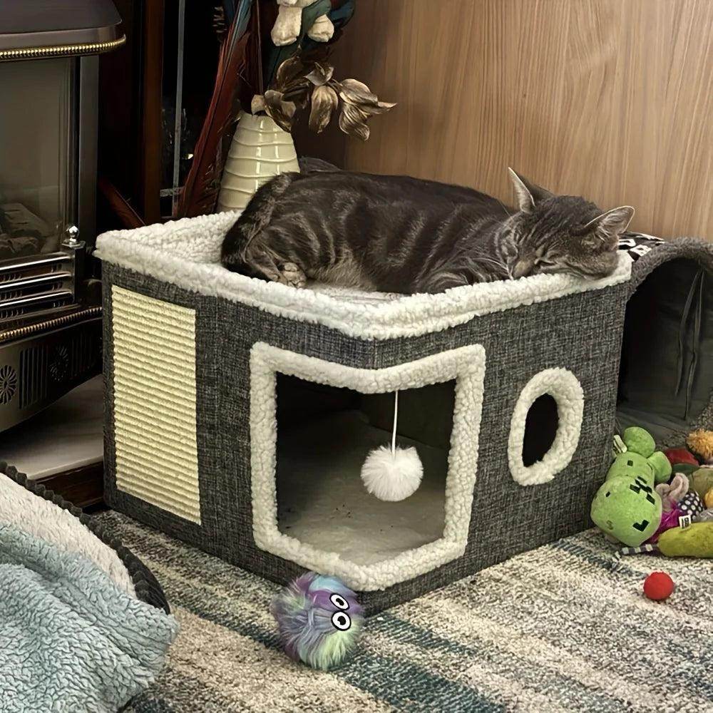 Luxury Double-Layered Cat Bed - My Store