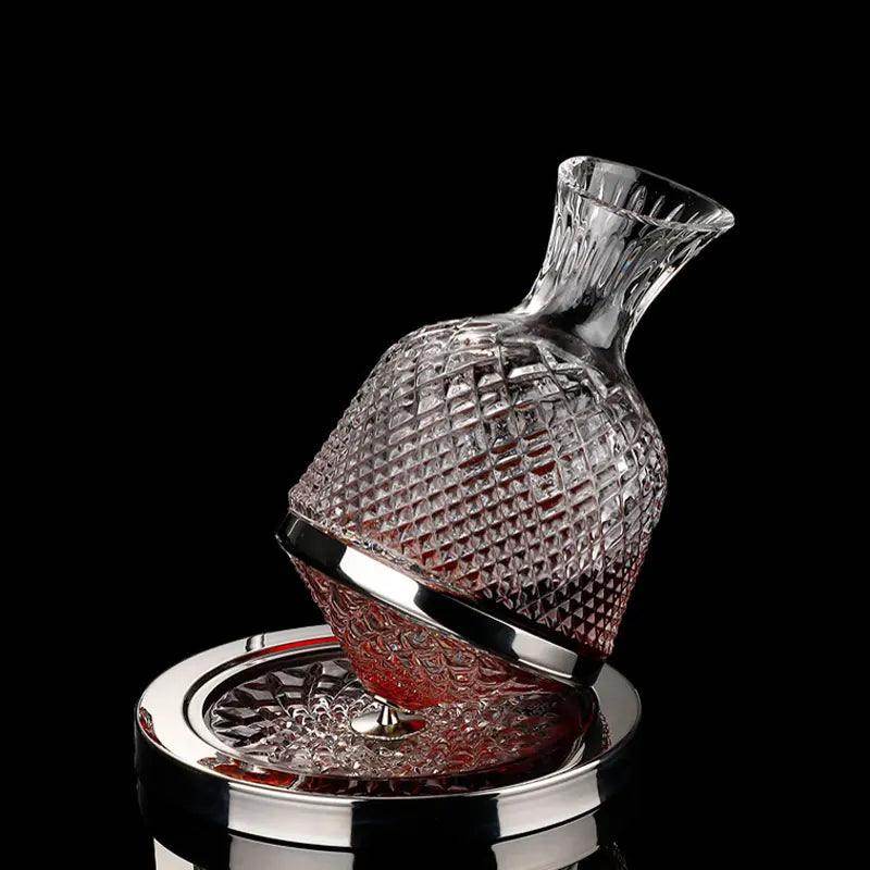 Rotating Wine Decanter with Tray - 1500ml - My Store