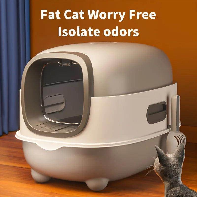 Closed Cat Litter Box, Foldable Design - My Store