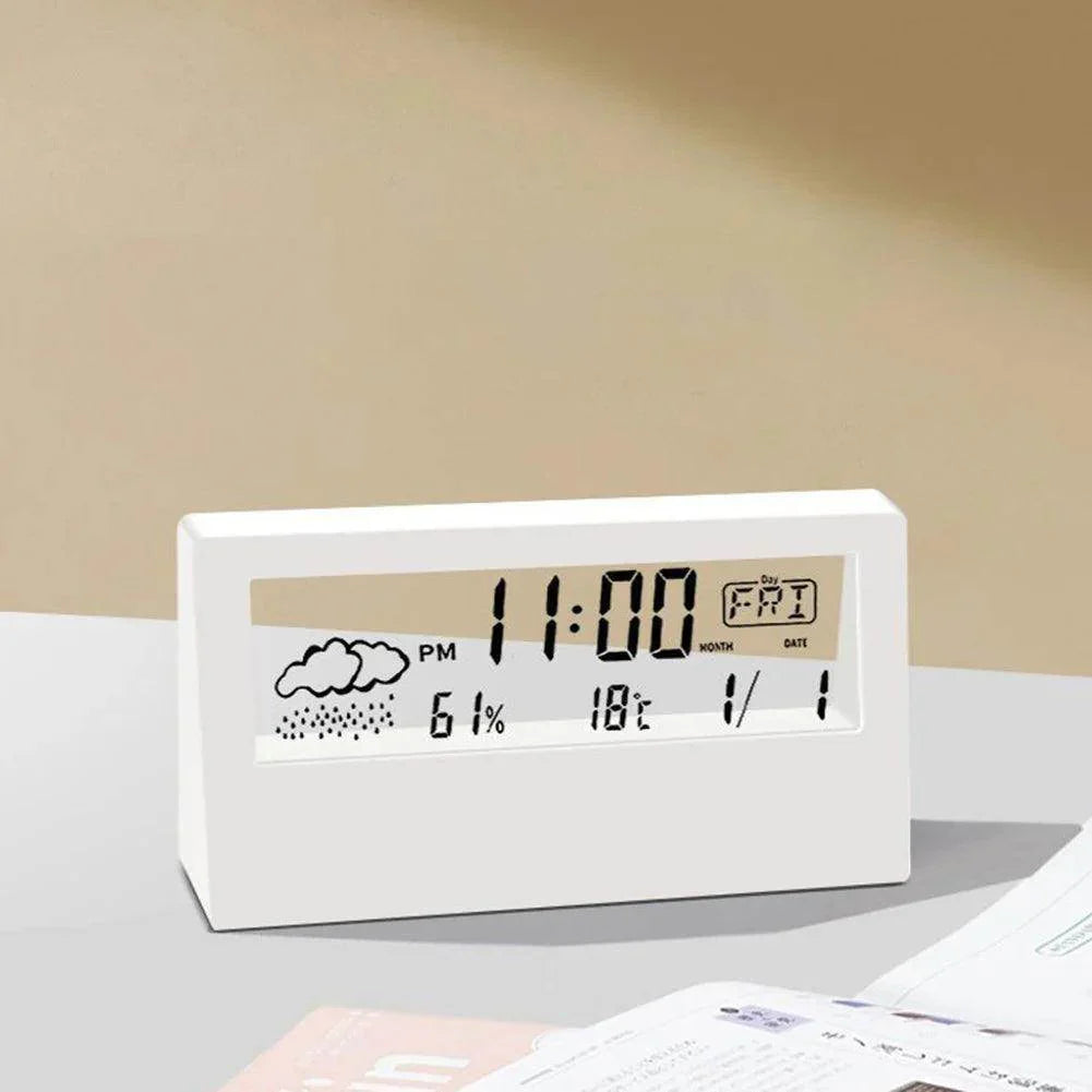 Digital Thermo-Hygrometer Desk Clock - My Store