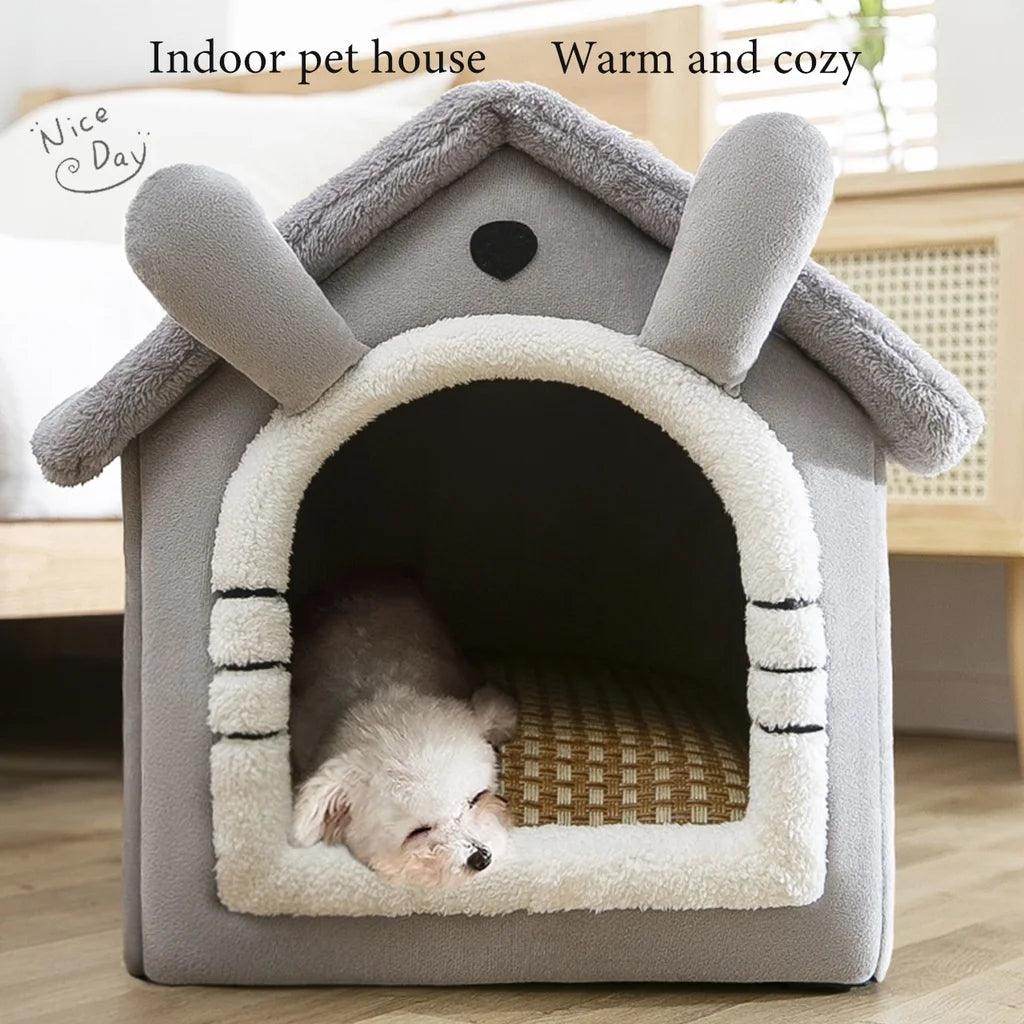 Foldable Pet House with Mattress - My Store