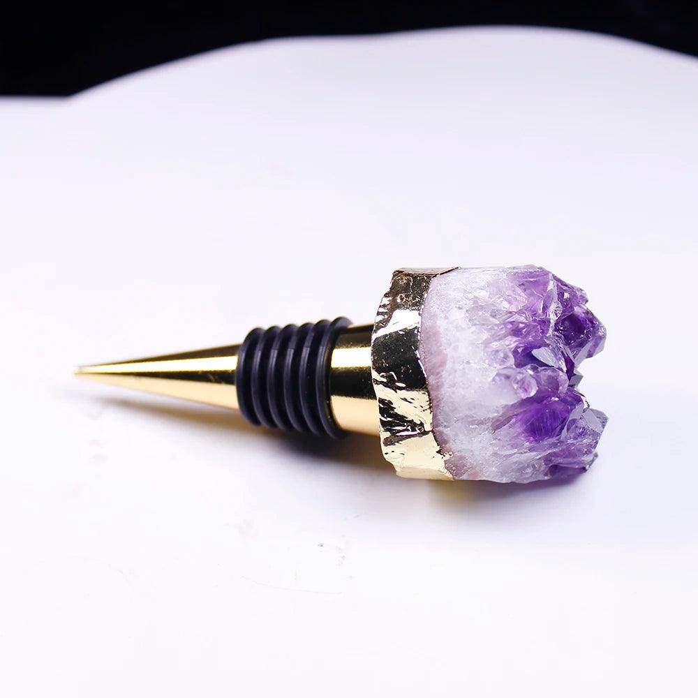 1pc Natural Amethyst Wine Stopper - My Store