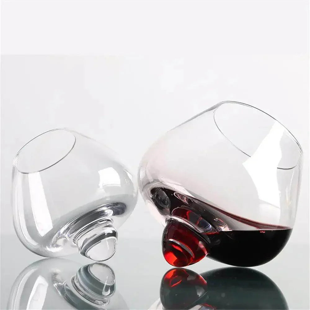 Irregular Rotating Whiskey Glass - My Store