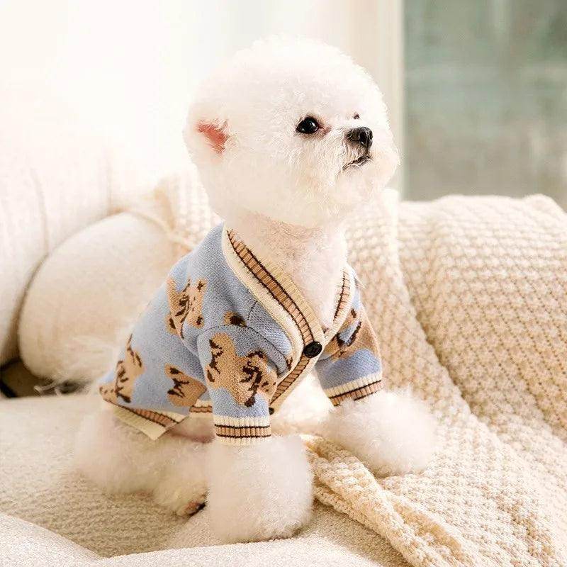 Striped Knitted Pet Sweater - My Store