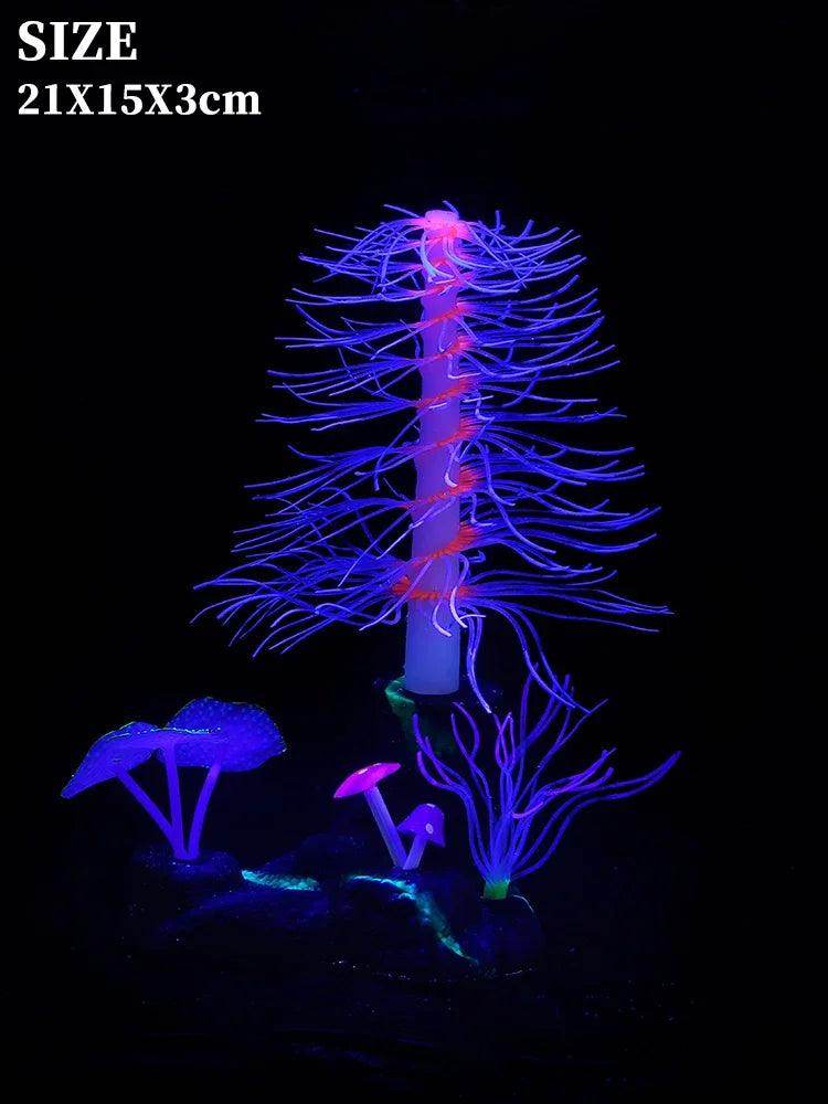 Glowing Coral Branch Aquarium Decor - My Store