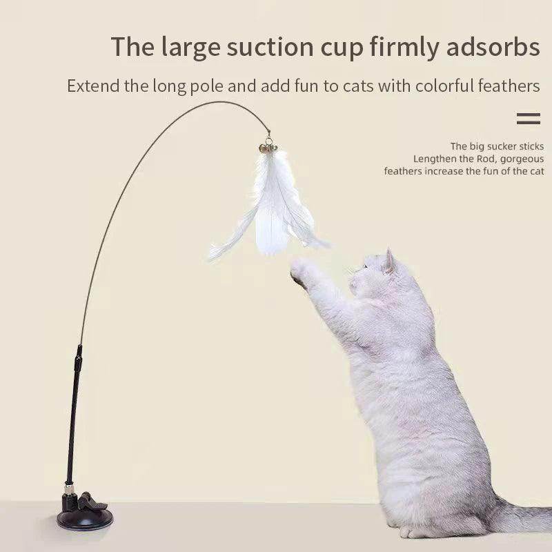 Interactive Cat Wand Toy with Suction Cup - My Store