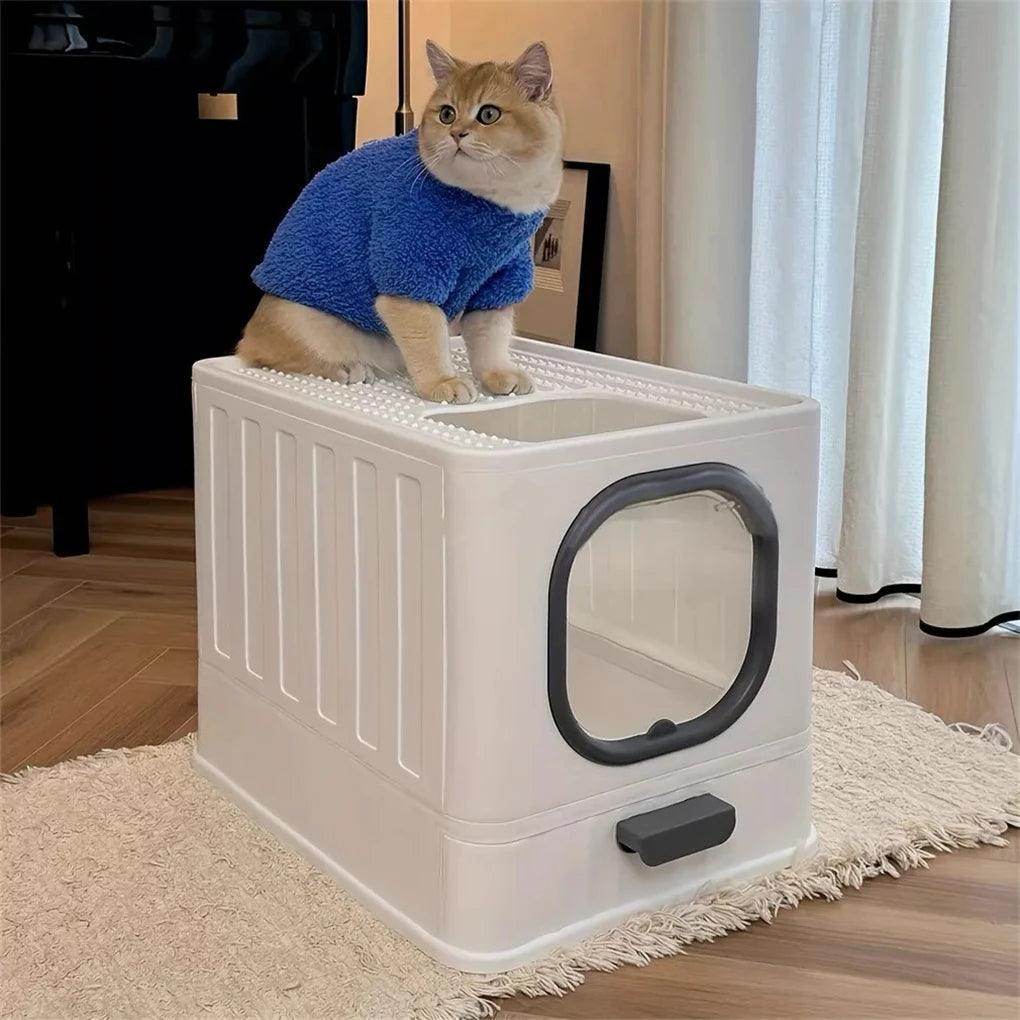 Enclosed Cat Litter Box with Pull-Out Drawer - My Store