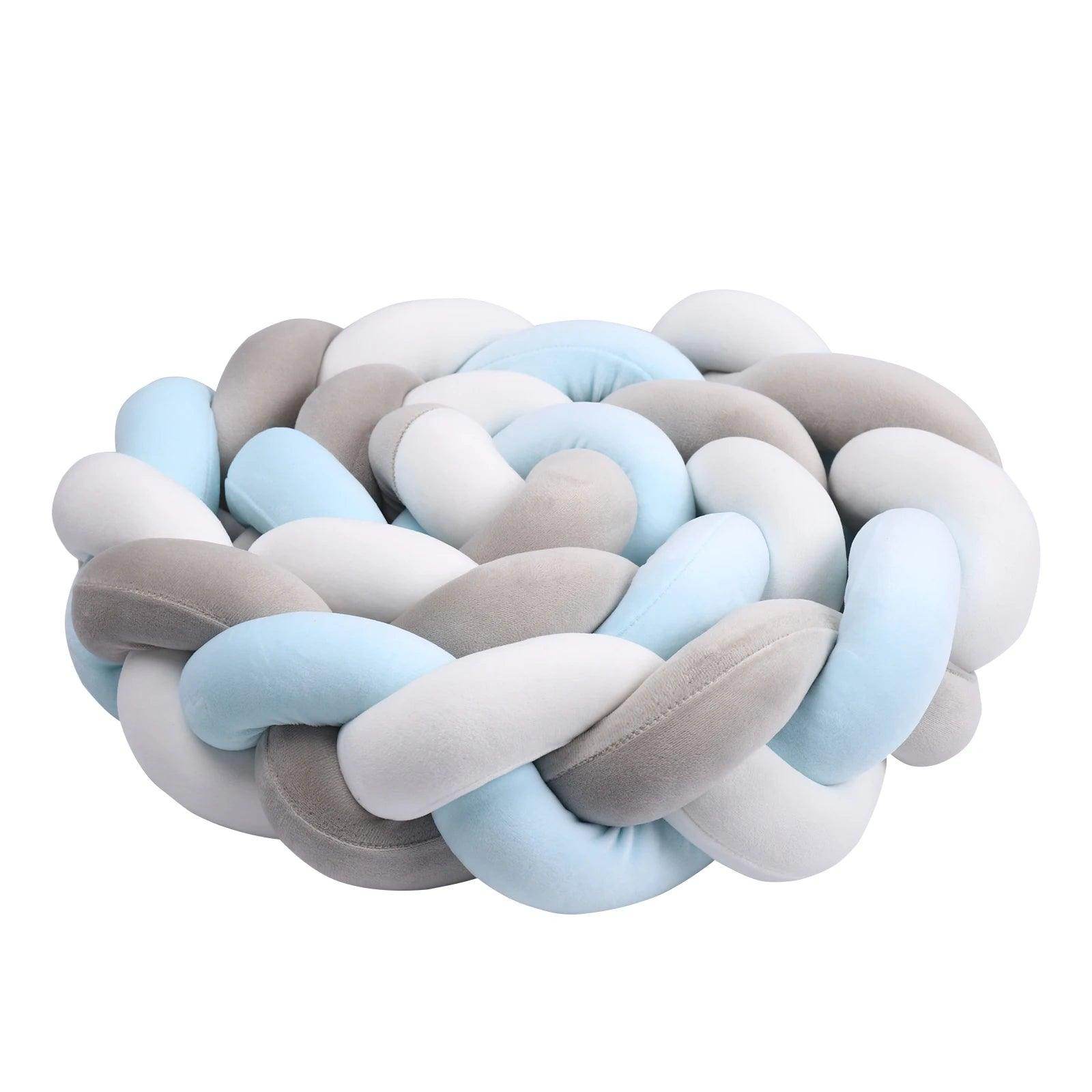 Baby Bumper Bed Braid Knot Pillow - My Store