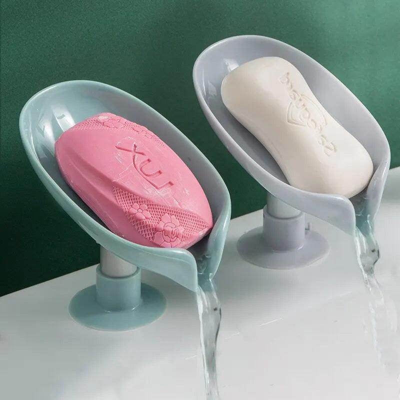 Leaf-Shaped Soap Holder with Drainage (2pcs) - My Store