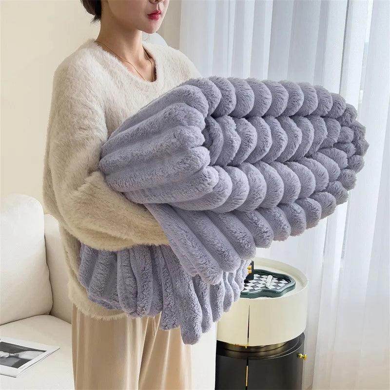 Simplicity Solid Color Flannel Blanket - My Store