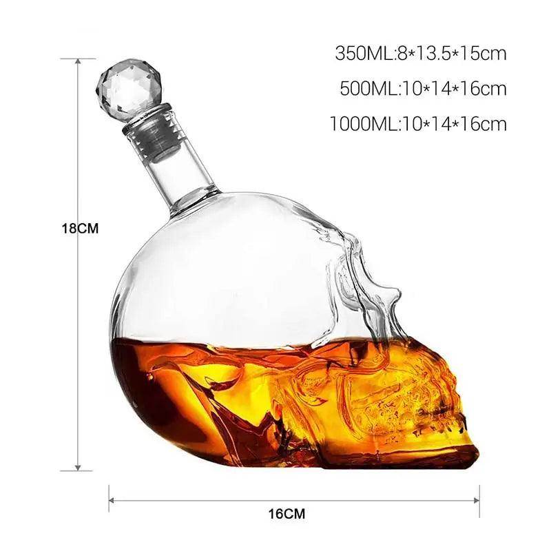 High-End Creative Skull Glass Bottle - My Store