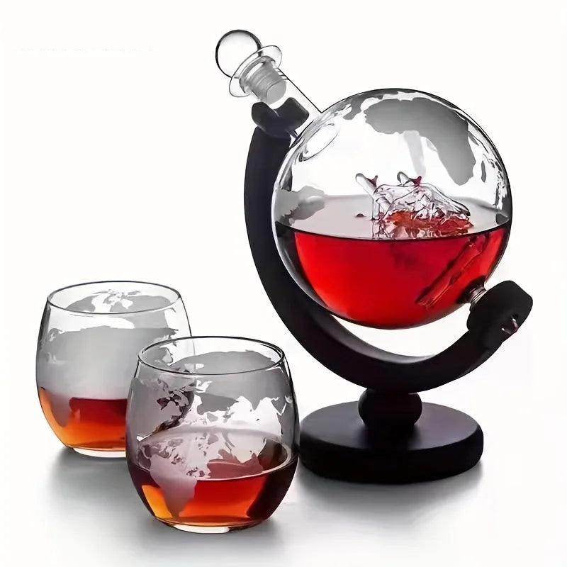 900ML Creative Globe Decanter Set with Lead-free Carafe - My Store