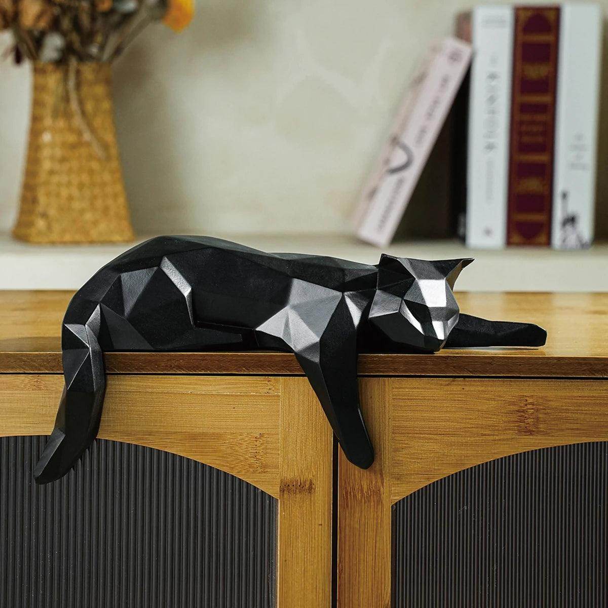 Geometric Cat Figurine - My Store