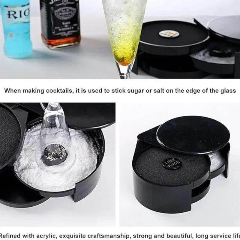 3-Tier Rotating Salt Rimmer Box - My Store