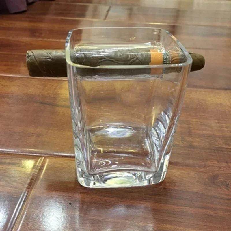 Creative Luxury Whiskey Glass with Cigar Rest - My Store