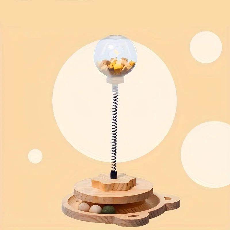 Toy & Slow Feeder with Wooden Track - My Store