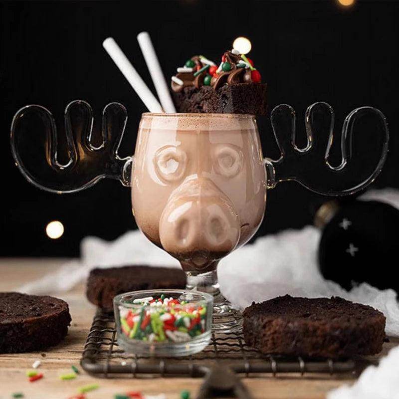 Elk Wine Glass - 200ml Reindeer Cocktail & Juice Cup - My Store