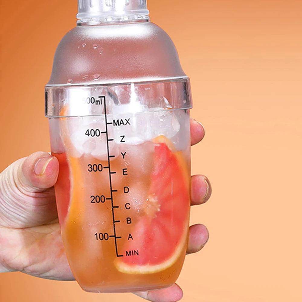 Plastic Cocktail Shaker with Measurement Scales - My Store