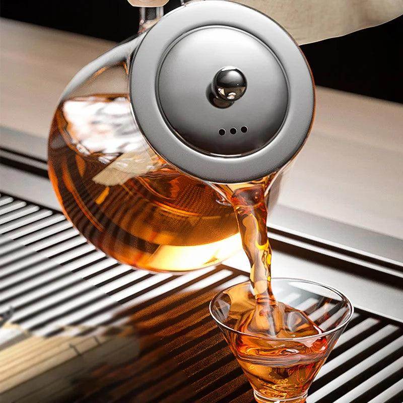 Heat Resistant Glass Teapot with Tea Strainer Infuser - My Store